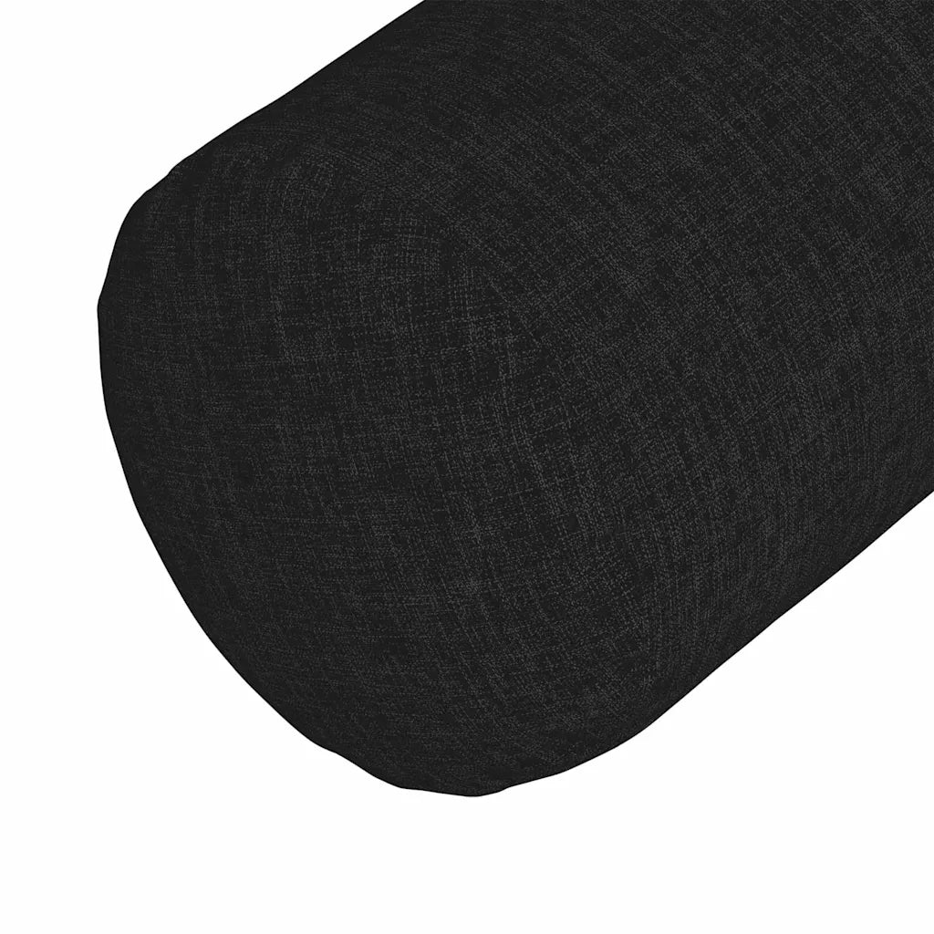 Cuscini a rullo 2 pcs Nero Ø 15 x 40 cm Tessuto 42014270