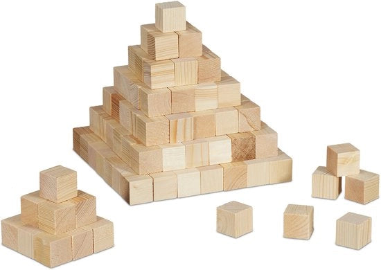 Cubetti di legno - 320 pezzi - 2 cm - per progetti di fai da te