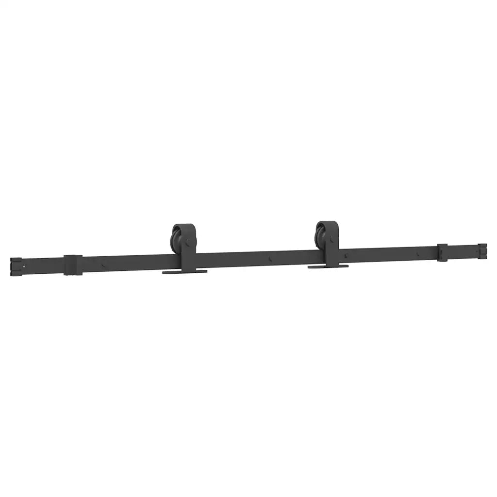 Kit di Binari per Porte Scorrevoli 152,5 cm Acciaio Nero 4009718