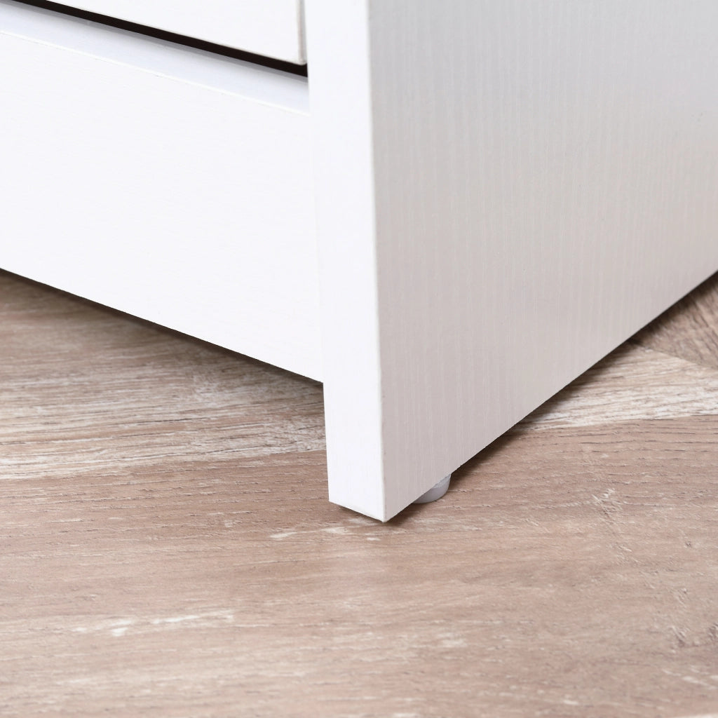 Scarpiera salvaspazio 3 ante a ribalta 18 paia con ripiano portaoggetti ¨C Xylo ¨C legno truciolato bianco 60x24x132cm
