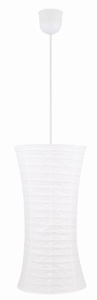 Lampada a sospensione Candellux TAI carta bianca E27 Ø30