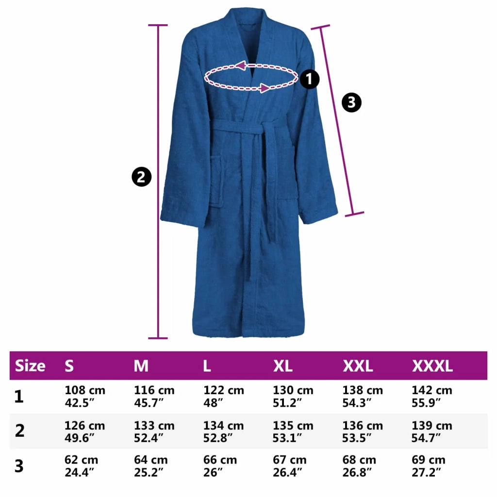 Accappatoio KINN Blu XXXL Cotone 4100876