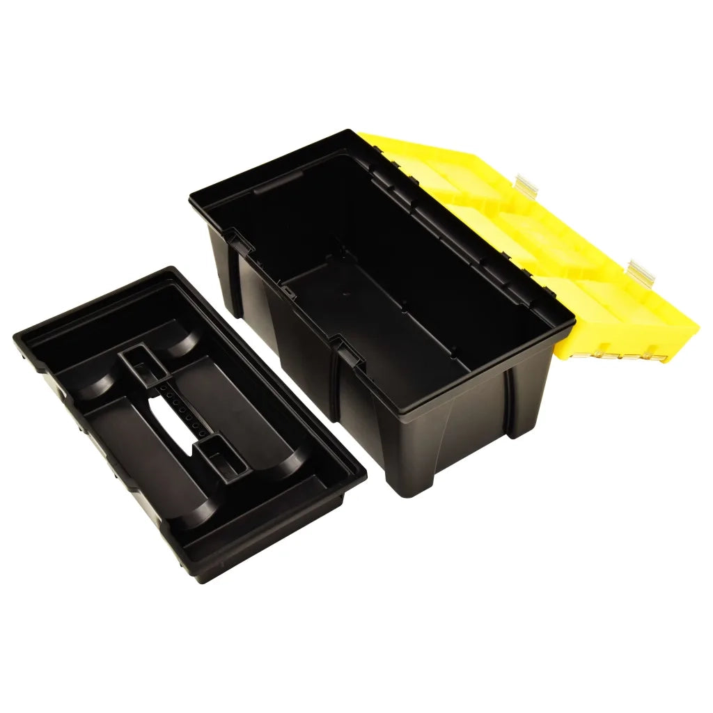 Cassetta degli Attrezzi in Plastica 595x337x316 mm Gialla 146270