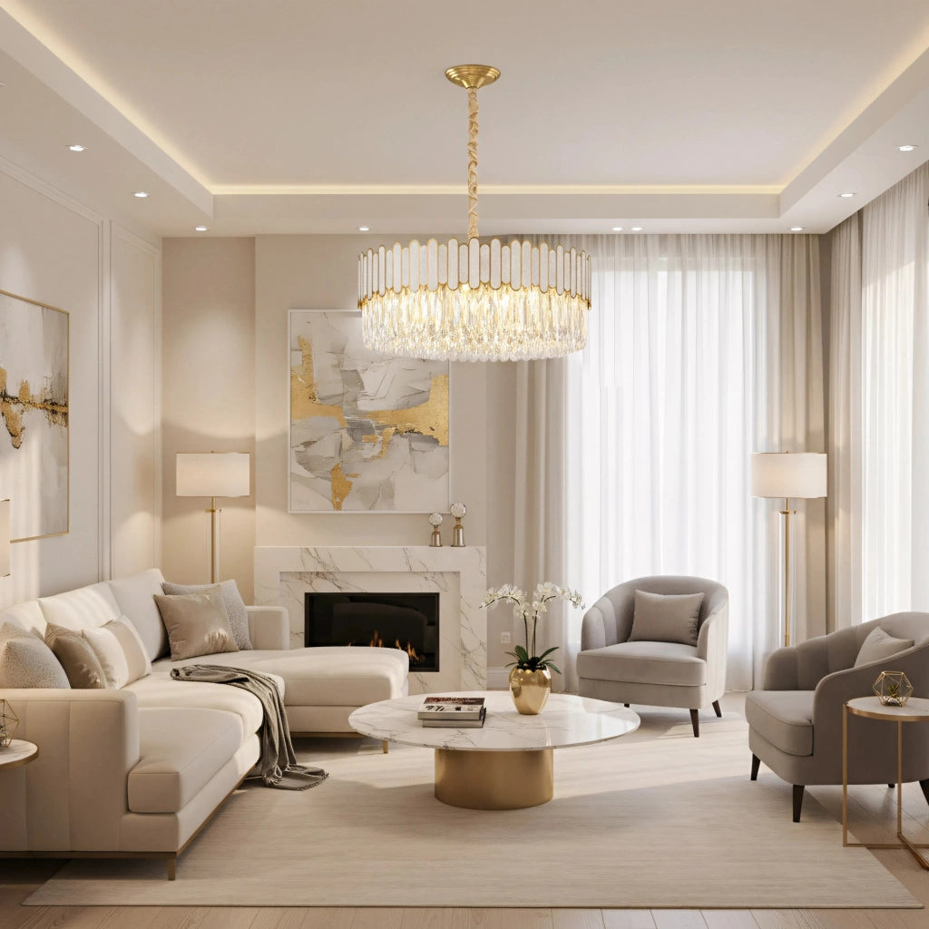 Lampada Da Soffitto APP1747-8CP 60 Cm Gold