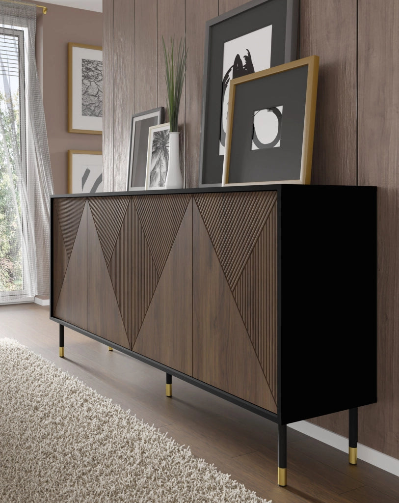 MOBILE WOODY IV 4P 180 NERO OPACO ROVERE CATANIA