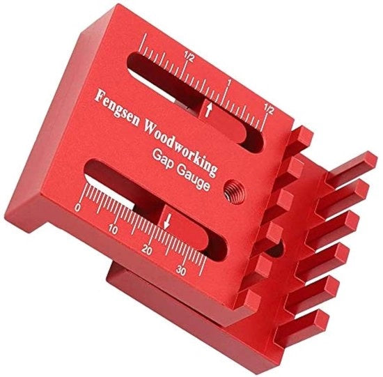 Strumento di Marcatura per Lavorazione del Legno - Misuratore di Profondità - Rilevatore di Tenone - Precisione Elevata - Materiale di Alta Qualità - Utilizzo Professionale - Regolo di Misura con Denti di Taglio
