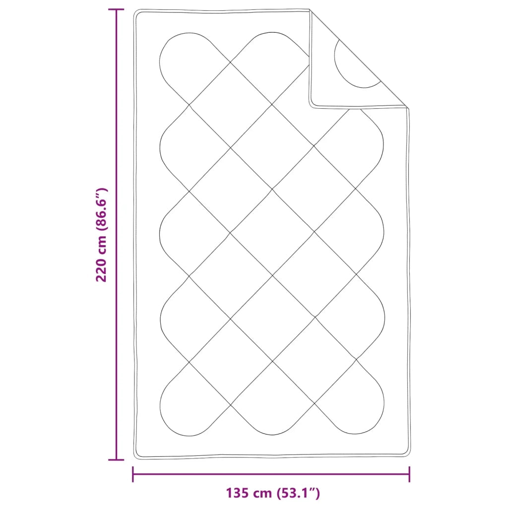Piumone con cuscino 2 pcs Bianco Microfibra 3376690