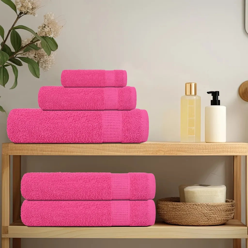 Set di asciugamani 12 pezzi FROGN Rosa 360 g/m² 137111