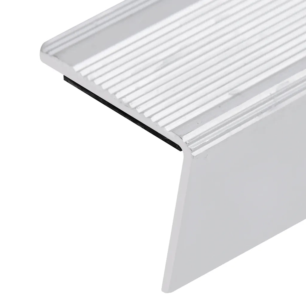 Profili a L per Gradini 5 pz in Alluminio 100 cm Argento 146755