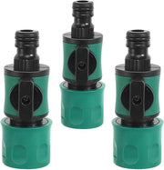 3 Viti di chiusura per connessione di tubi, valvola di chiusura per connessione di tubi, connettore di tubi con valvola di chiusura, tubo di collegamento, valvola di tubo, estensore, valvola universale, interruttore, connettore di tubi