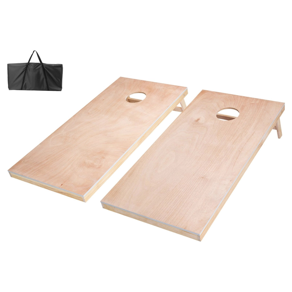 Set Gioco Cornhole 4A-29-7 in Legno Massello Pieghevole Portatile con Borsa per Giardino ed Esterni 1255 x 600 x 302 mm