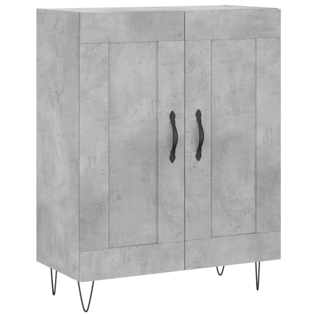 Buffet credenza cassettiera armadio mobile contenitore organizer per cucina soggiorno salotto 69,5 x 34 x 90 cm legno ingegnerizzato grigio 02_0032017