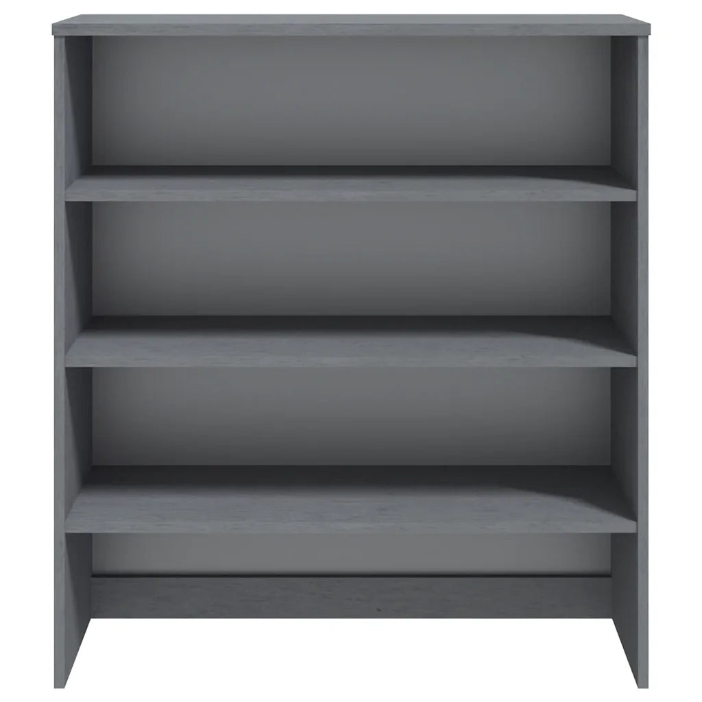 Piano Credenza | Madia | Buffet da pranzo | Armadio da pranzo HAMAR Grigio Scuro 90x30x100 cm Legno di Pino