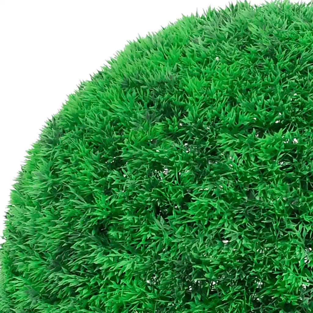 Sfere di Bosso Artificiale con Luci LED 2 pz Verdi 35 cm 3335907