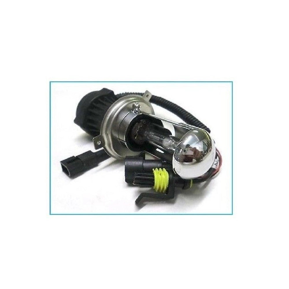 Trade Shop - Coppia Lampade Per Fari Auto H4-3 Bixenon Kit 12v 35w 6000k Con Cablaggio -