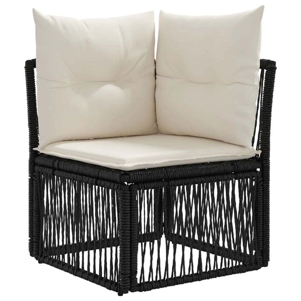 Set Divano da Giardino 13 pz Nero polyrattan 3434434