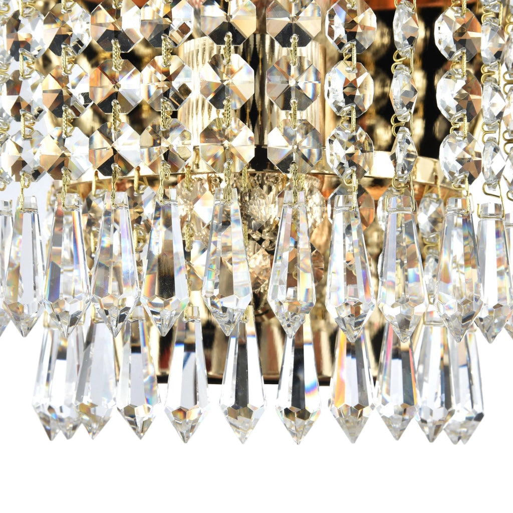 Maytoni Applique contemporanea Palace 1 luce E27 oro metallo cristallo