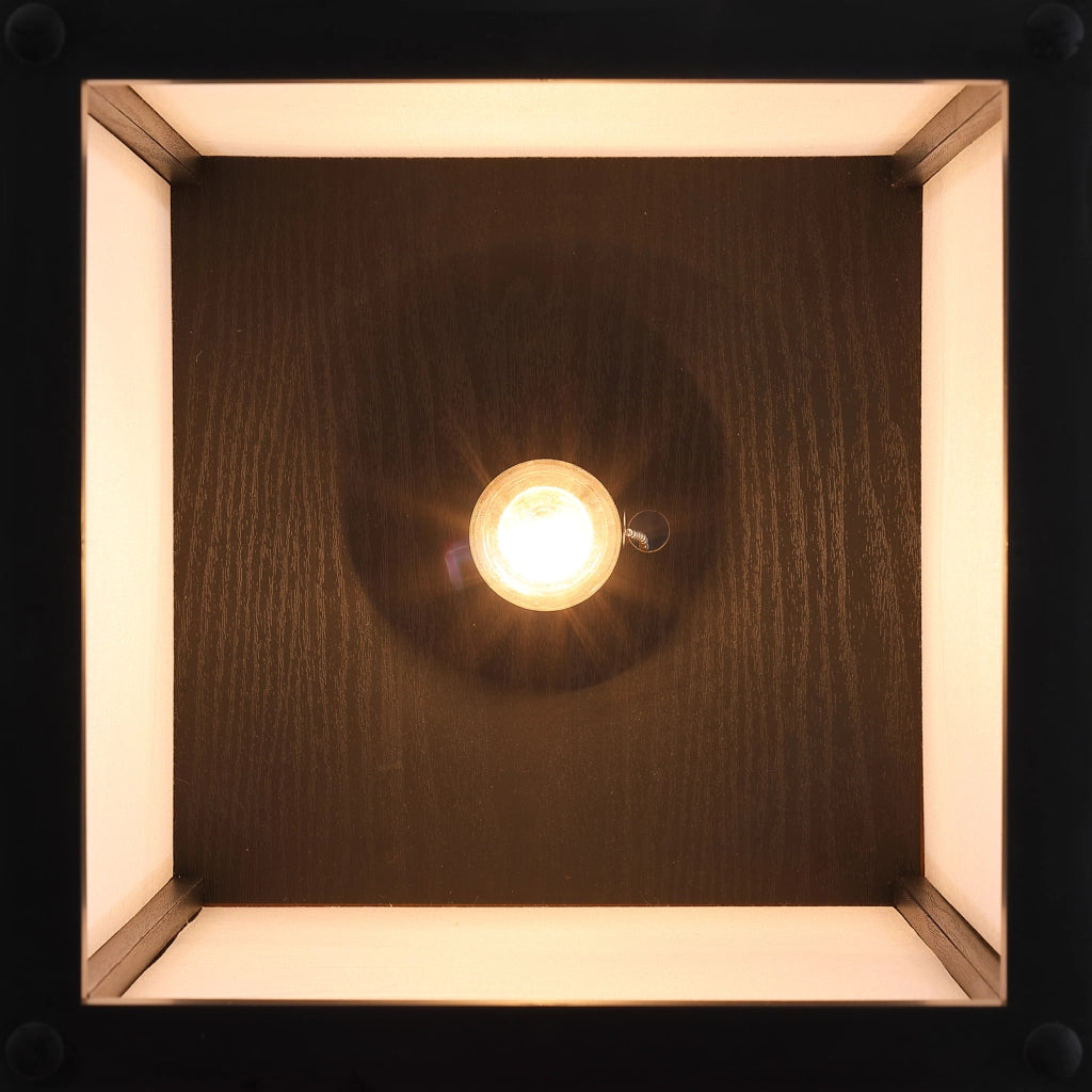 Lampada da Terra con Ripiani ¨C Xylo ¨C Legno Nero E27