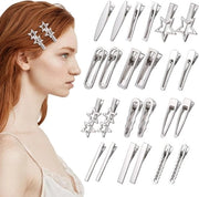 24 pezzi di spille per capelli in metallo - Clip per capelli per bambine - Accessori per capelli
