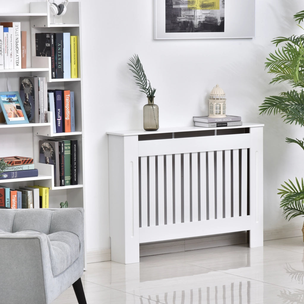 Copritermosifone a Doghe ¨C Minimal ¨C Bianco 112x19x81 cm