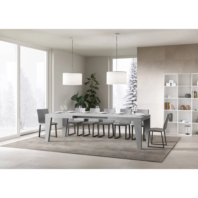 Tavolo allungabile 200/460x90 cm Naxy - Cemento