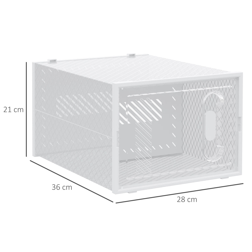 Armadio modulare a cubi ¨C Minimal ¨C 8 cubi, bianco e trasparente