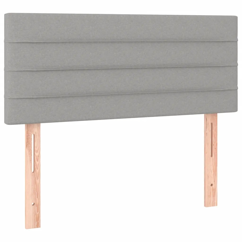 Giroletto a Molle con Materasso-Struttura Letto Grigio Chiaro100x200 cm Tessuto 228575