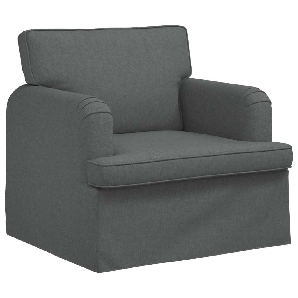 Divano Grigio scuro 84 x 80 x 85 cm Tessuto 42024477