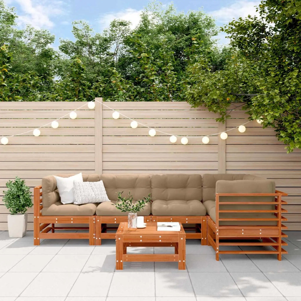Set Lounge da Giardino 6 pcs Marrone Cerato 3418096