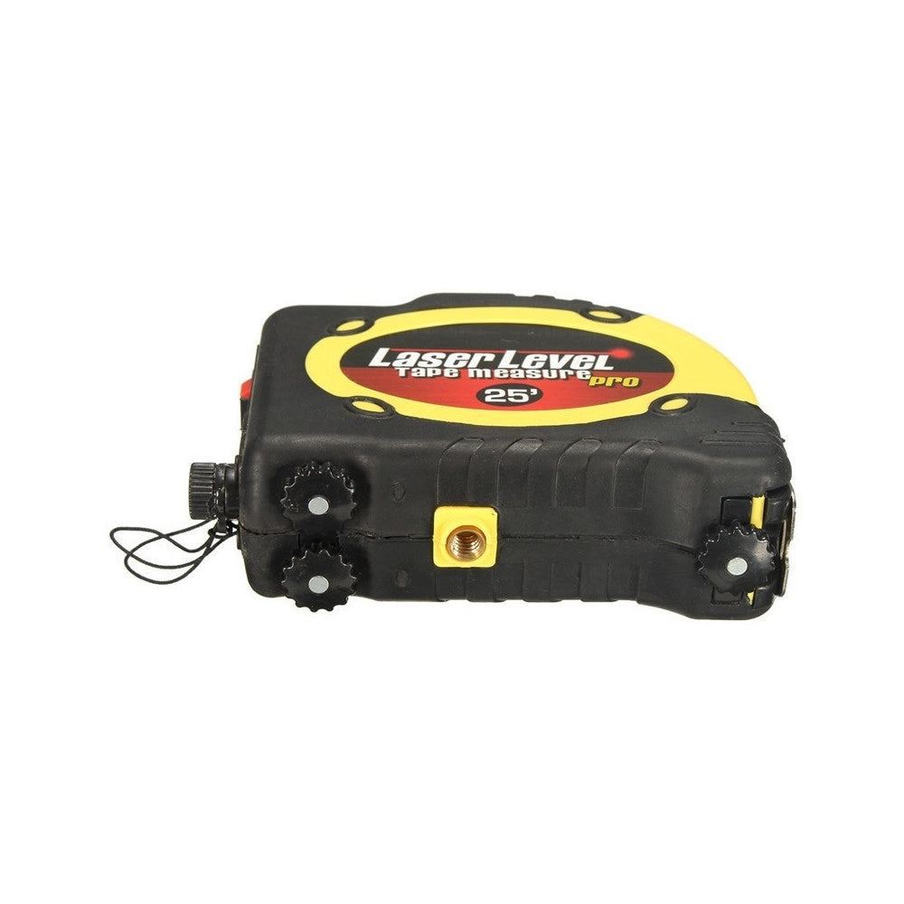 Trade Shop - Mini Livella Laser Di Precisione Con Metro Incorporato Con 3 Batterie -