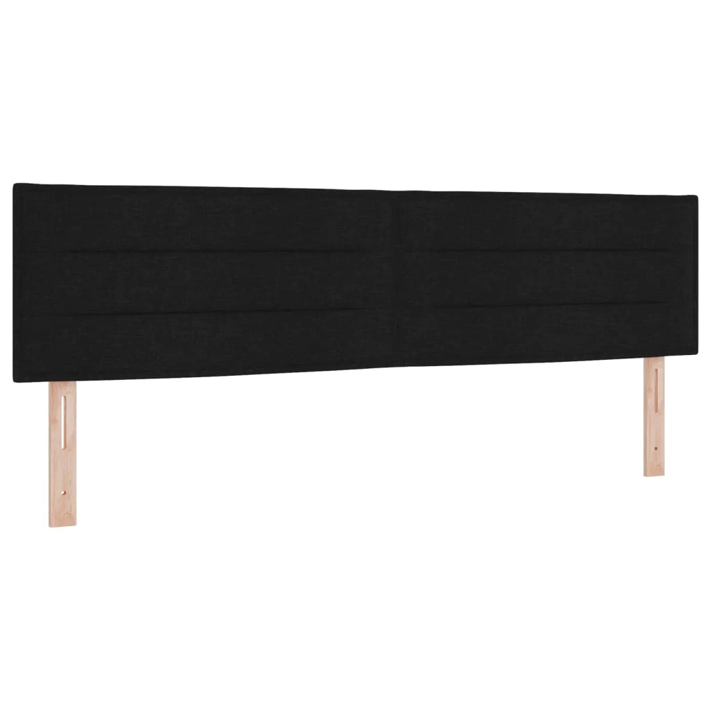 Letto box spring con materasso Nero 180 x 200 cm Tessuto 3451264