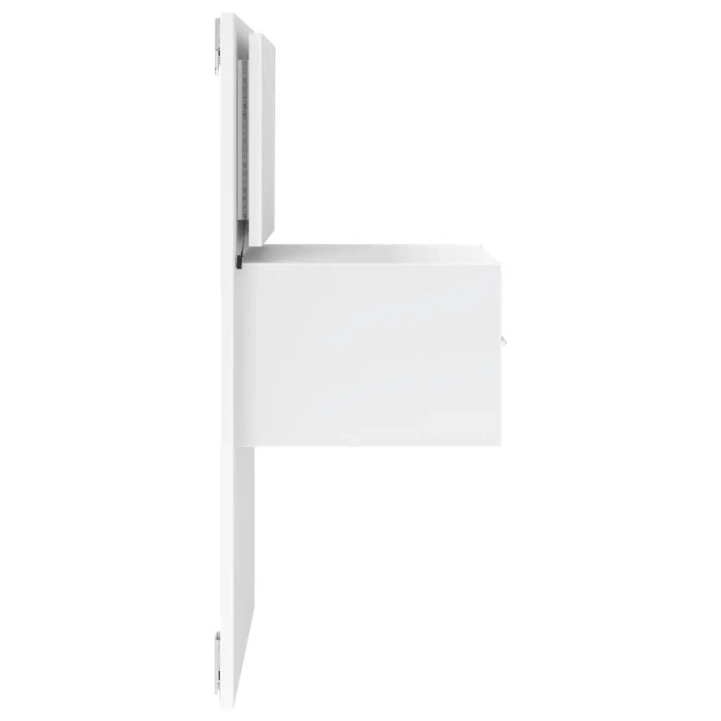 Comodino a Parete con Luci LED Bianco 848157