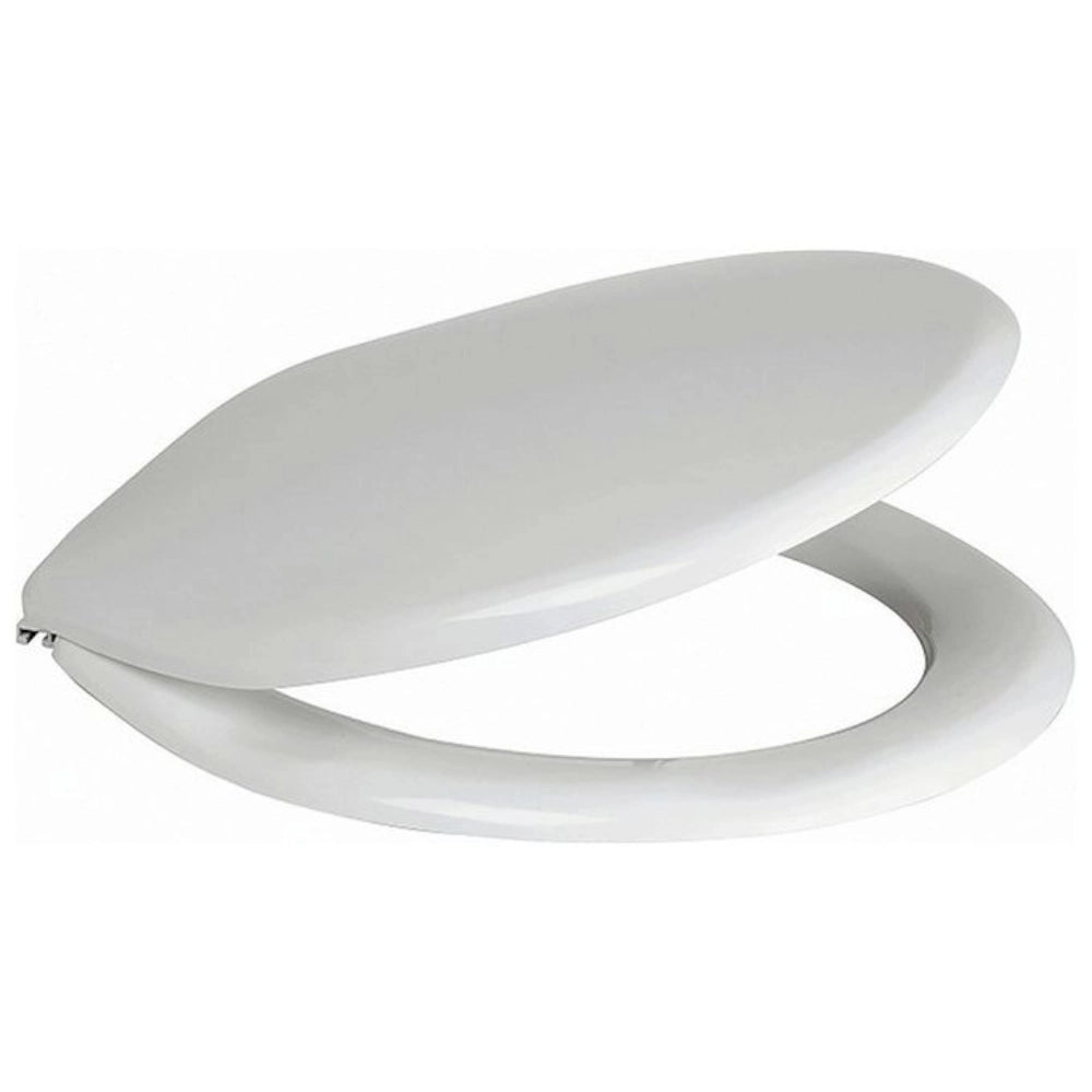 Sedile wc universale termoindurente bianco cerniere acciaio inox sgancio rapido