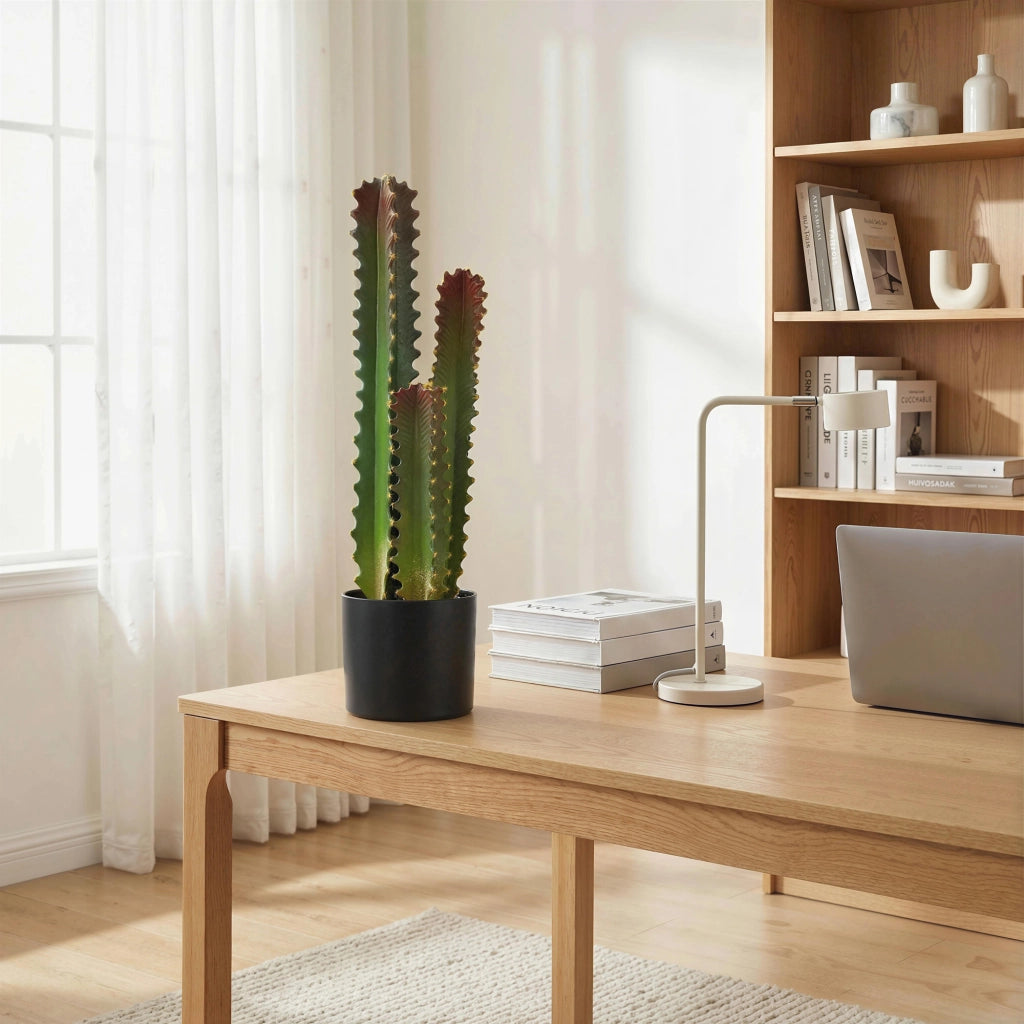 Pianta Artificiale Cactus in Vaso Verde ¨C Minimal ¨C 66 cm