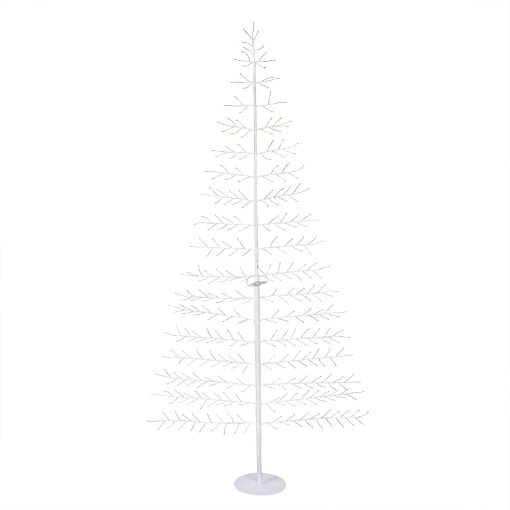 Albero Conico 2D Tiglio H210 cm 348 MicroLED B Caldo FlashLED IP44