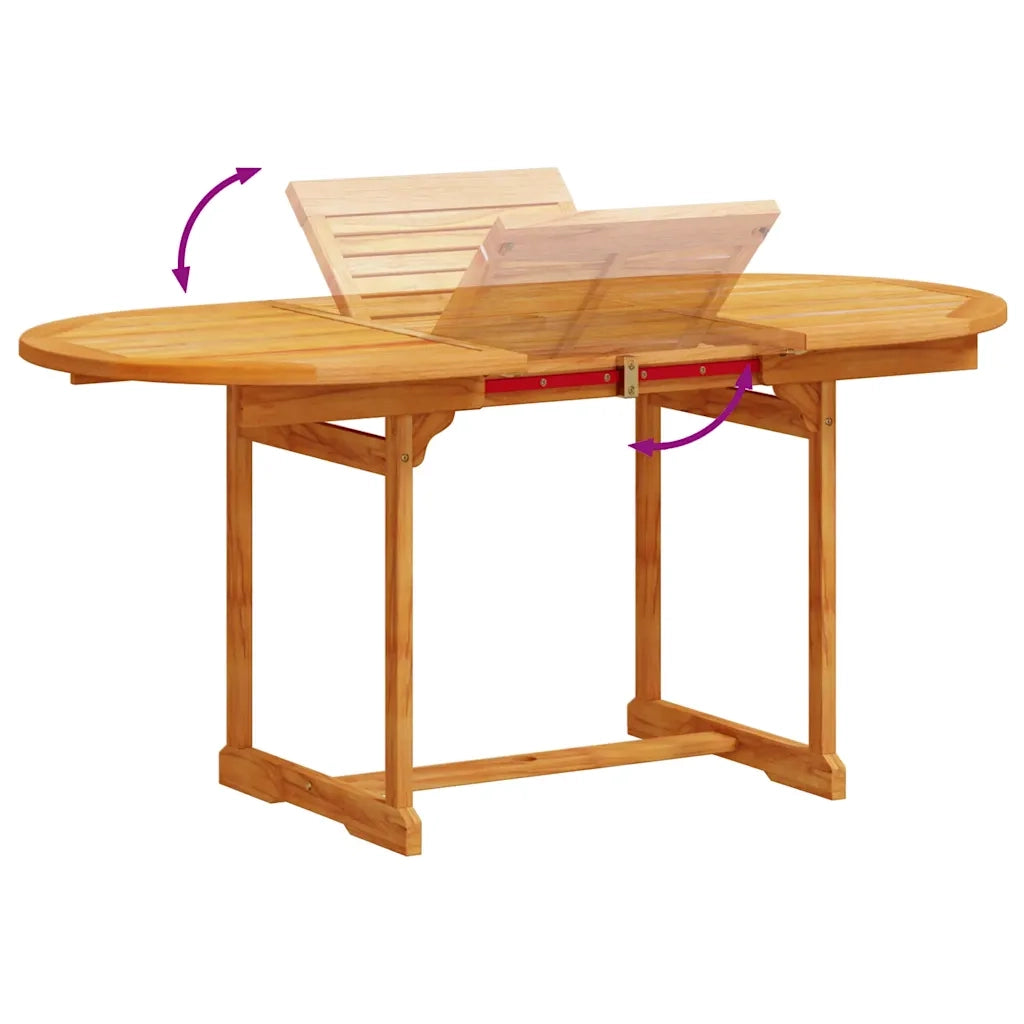 Set Pranzo da Giardino 7pz Legno Massello di Acacia e Textilene 3279323