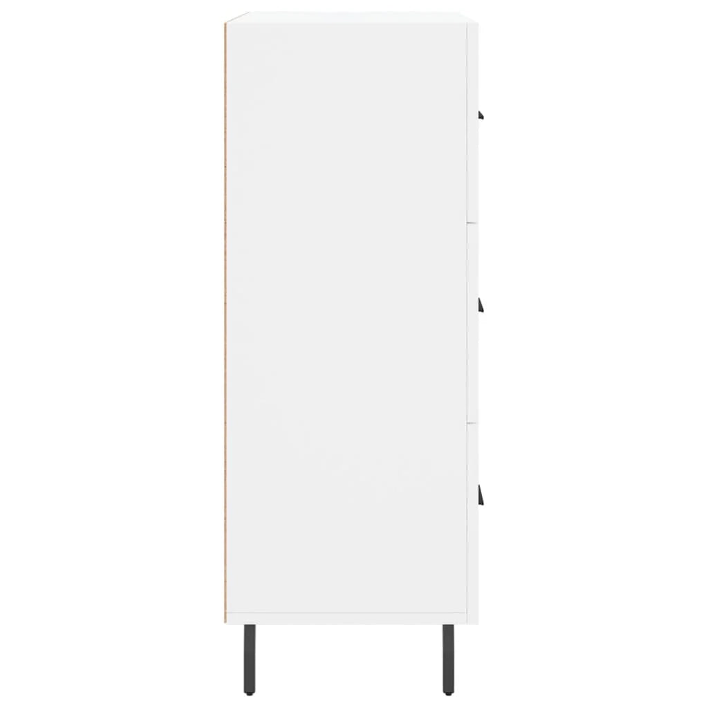Buffet credenza cassettiera armadio mobile contenitore organizer per cucina soggiorno salotto 69,5 x 34 x 90 cm legno ingegnerizzato bianco 02_0030473