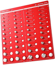 Controllatore di fili - Identificazione di fili a vite e a bussola - Qualità industriale - 14 misure metriche e 14 misure standard - Identificazione rapida delle misure...