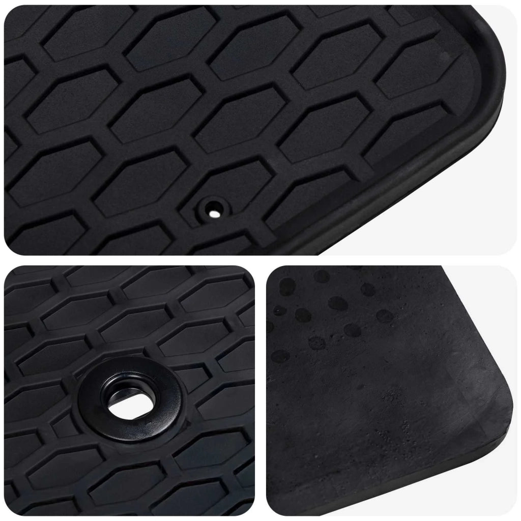 Tappetino per Auto 2 pcs Nero Gomma 42029121