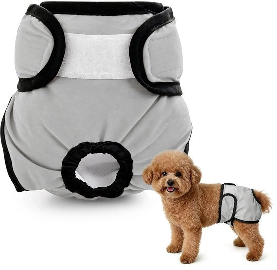 Luiers periscopabili per cani - Luiers assorbenti super per cani - Luiers per cani lavabili - Luiers per cani per mestruazione e stagionali - Luiers per cani per incontinenza - Per animali femminili (XS)