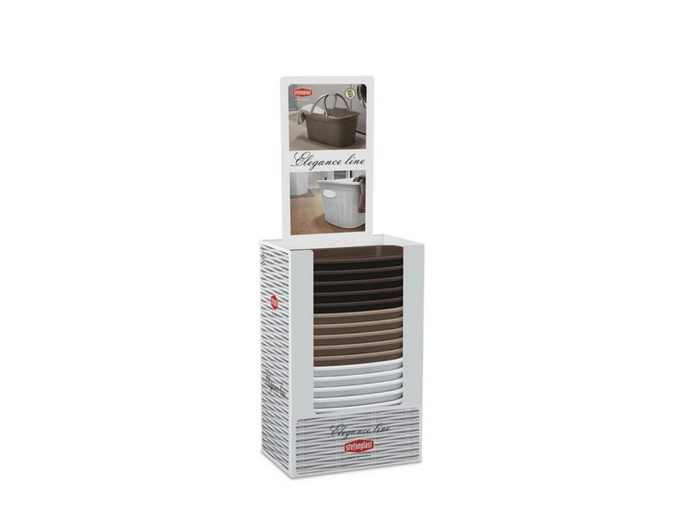 1cf cesta portabiancheria elegance espositore 15 pz. cod:ferx.vit38216