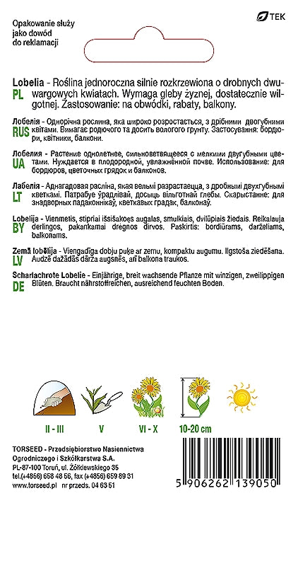 Lobelia (Stroiczka) - Lobelia er. Comp azzurro 0,2g