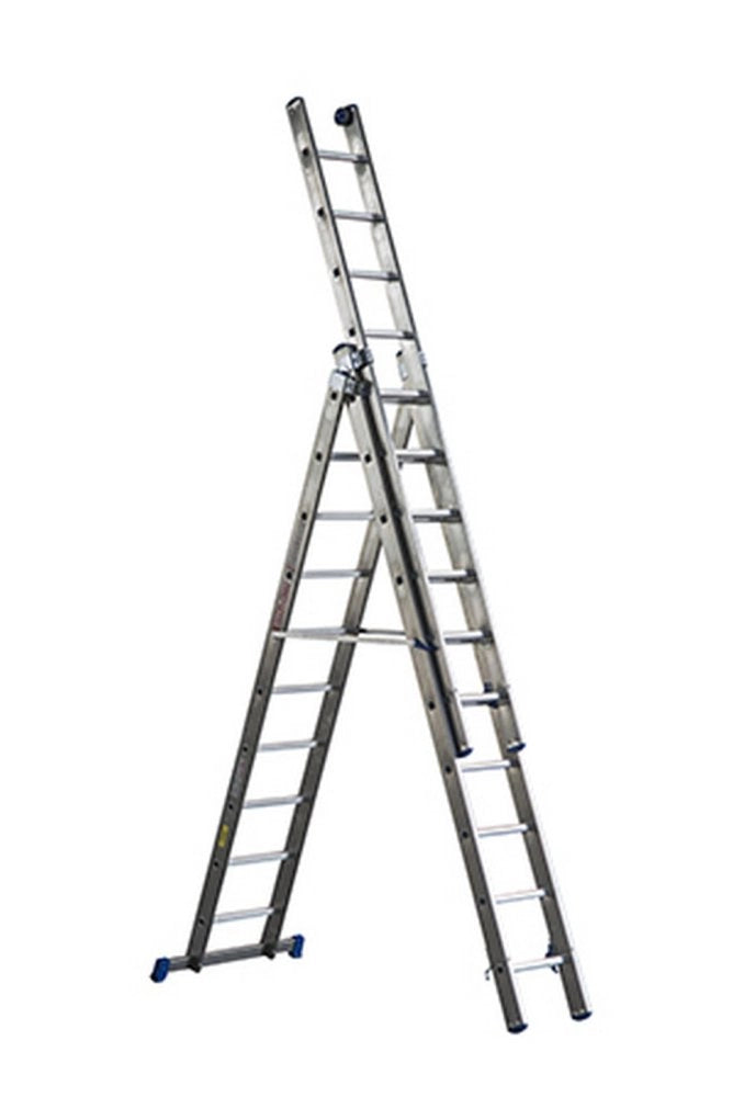 1pz scala alluminio azzurra 13+13+13 gradini 390-865 cm cod:ferx.7635