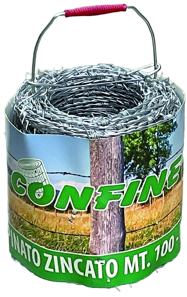 Confine FILO SPINATO ZINCATO mt.200 Ø filo mm.1,7