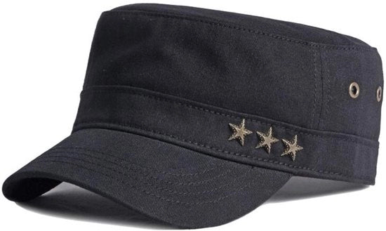 Cappello da Baseball Uomo - Nero - Cotone - 56/60 cm