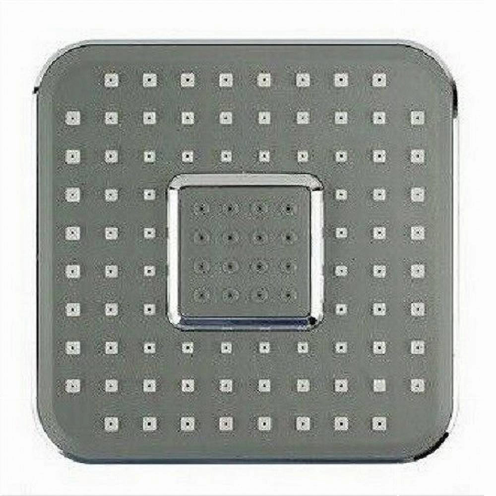 Trade Shop - Soffione Doccia 15x15cm Ugelli Fori Bagno Miscelatore Alta Pressione 59162 Quadro -