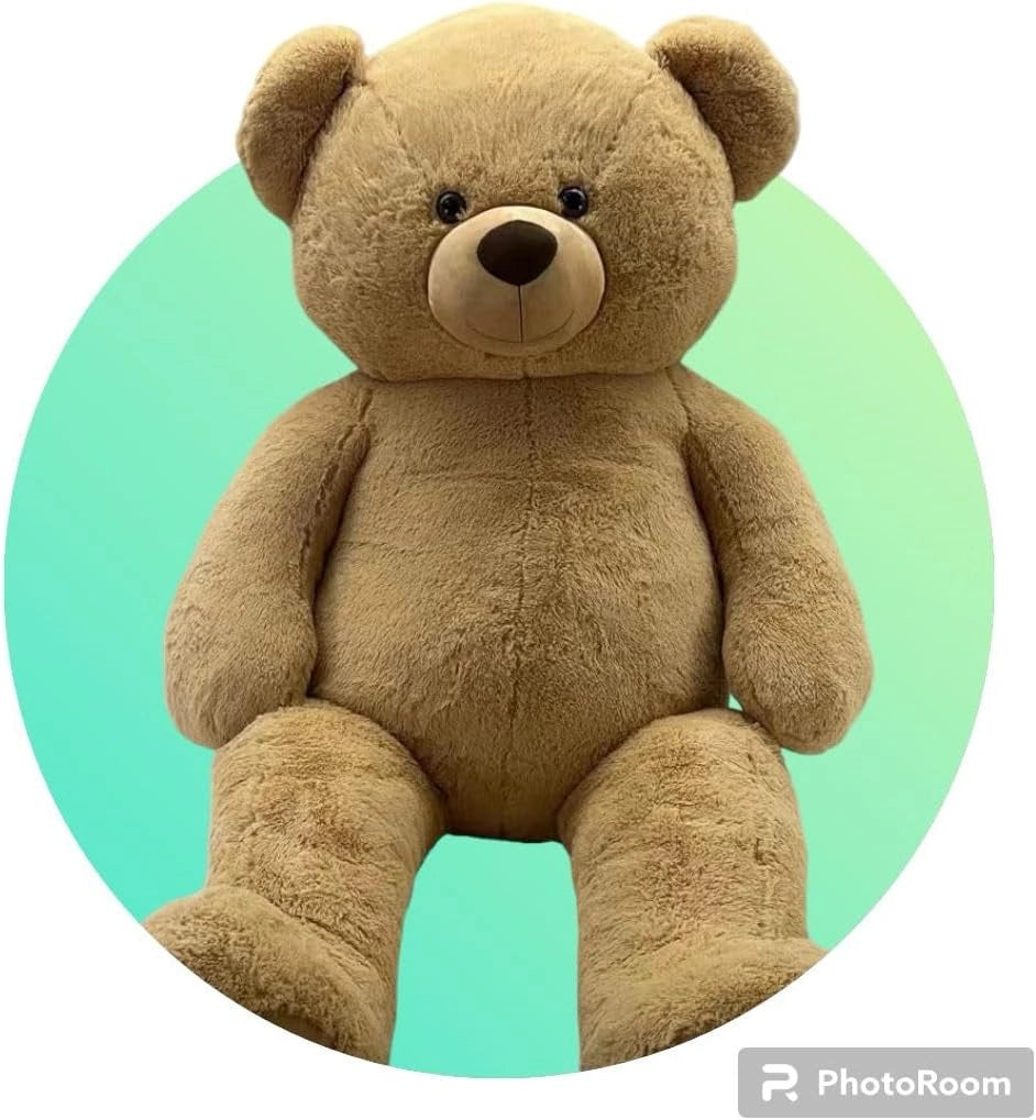 Orso Peluche Gigante 240 cm Orso Gigante Peluche 240 cm Orso Peluche Beige con Fiocco Orsacchiotto Peluche Gigante gigan