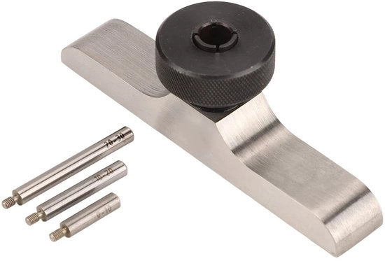 Indicatore di Profondità con Base Rigidificata - 3 Estensioni - Misurazione Precisa - Manopola a Viti - Morsetto Stabile - Profondimetro