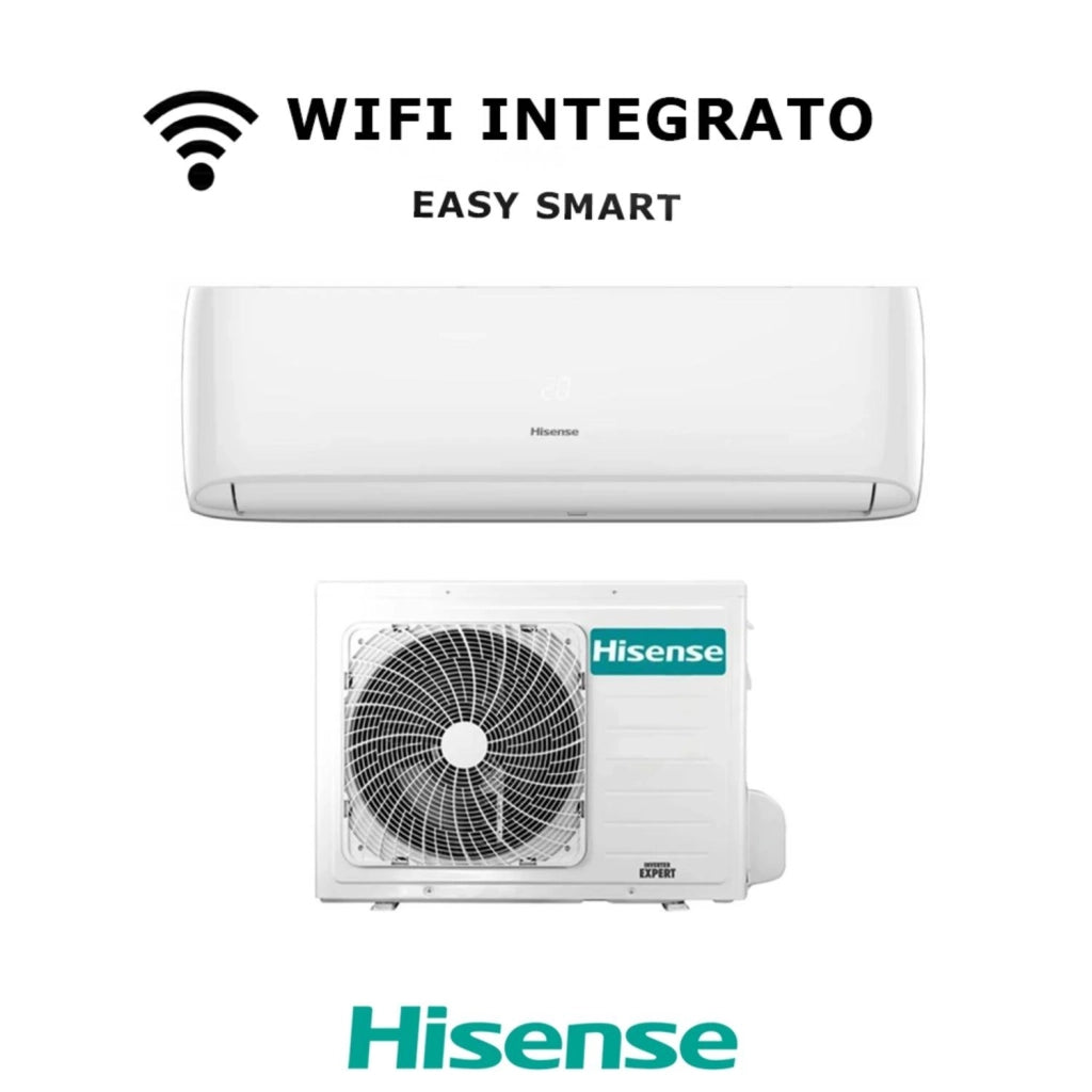 Hisense Climatizzatore Condizionatore Hisense Inverter serie EASY SMART 12000 Btu CA35MR0BG + CA35MR0BW R-32 Wi-Fi Integrato