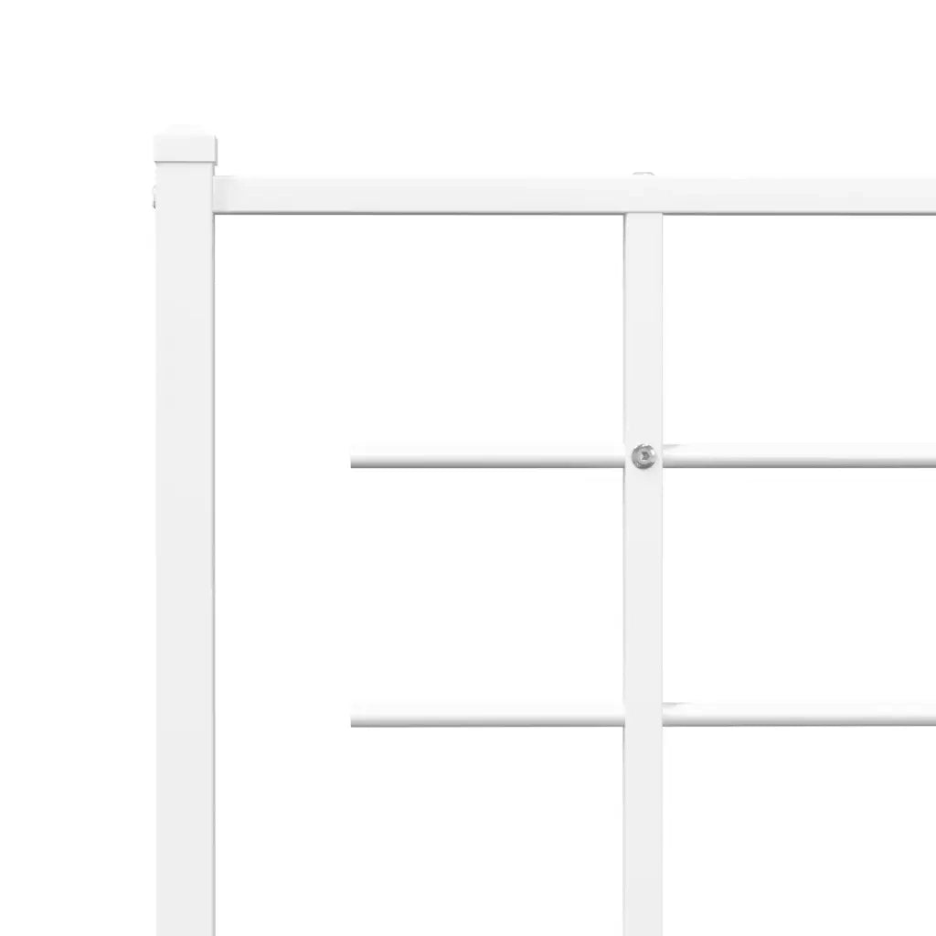 Testiera di Ricambio in Metallo Bianco 180 cm 355646